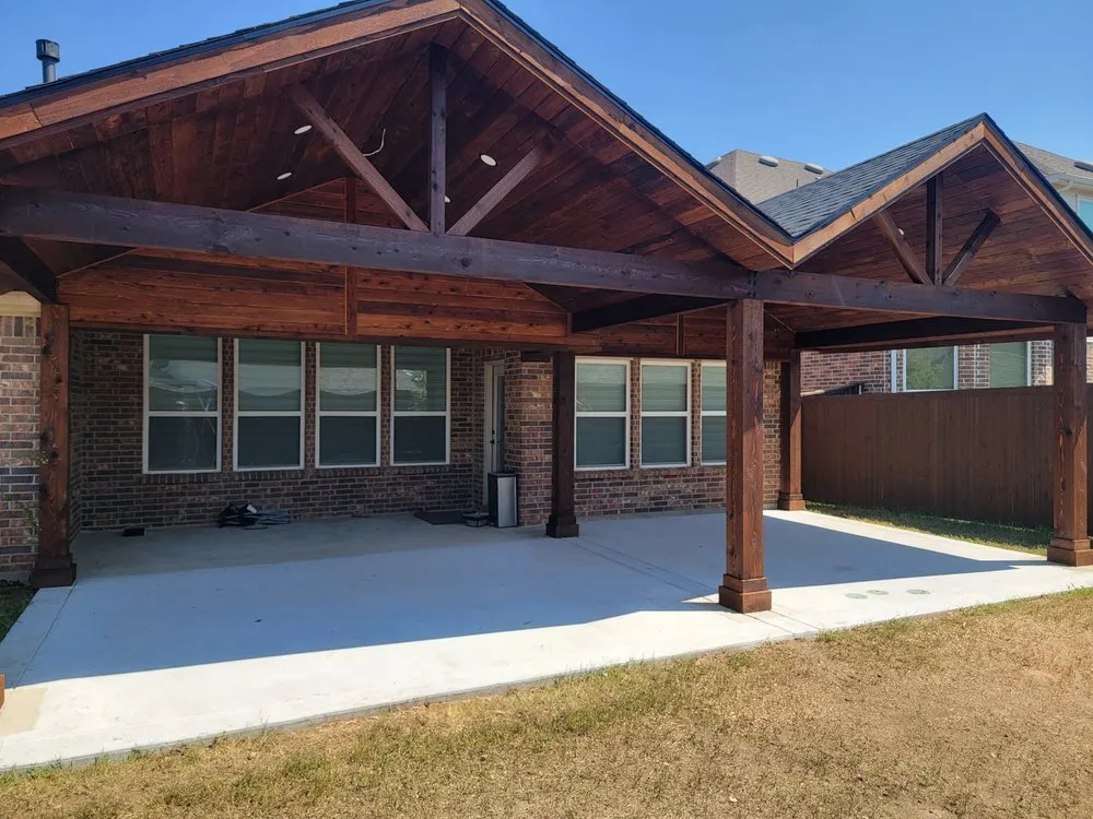 Local outdoor landscaping in Aubrey, TX by Ram Construction & Restoration