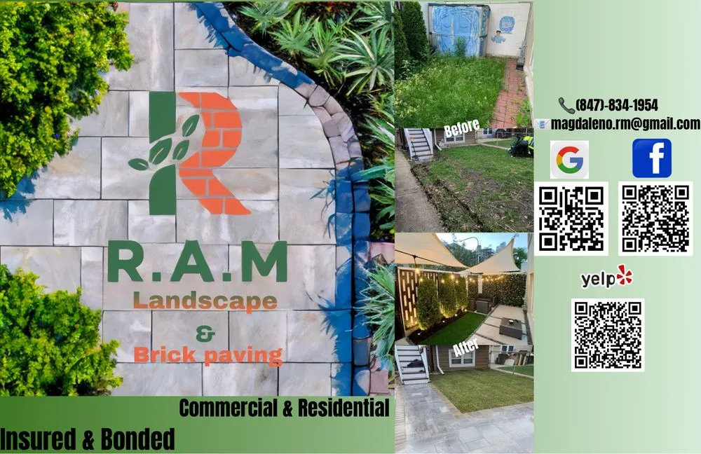 Custom outdoor landscaping in Chicago, IL - R.A.M. Landscape & Patio Design