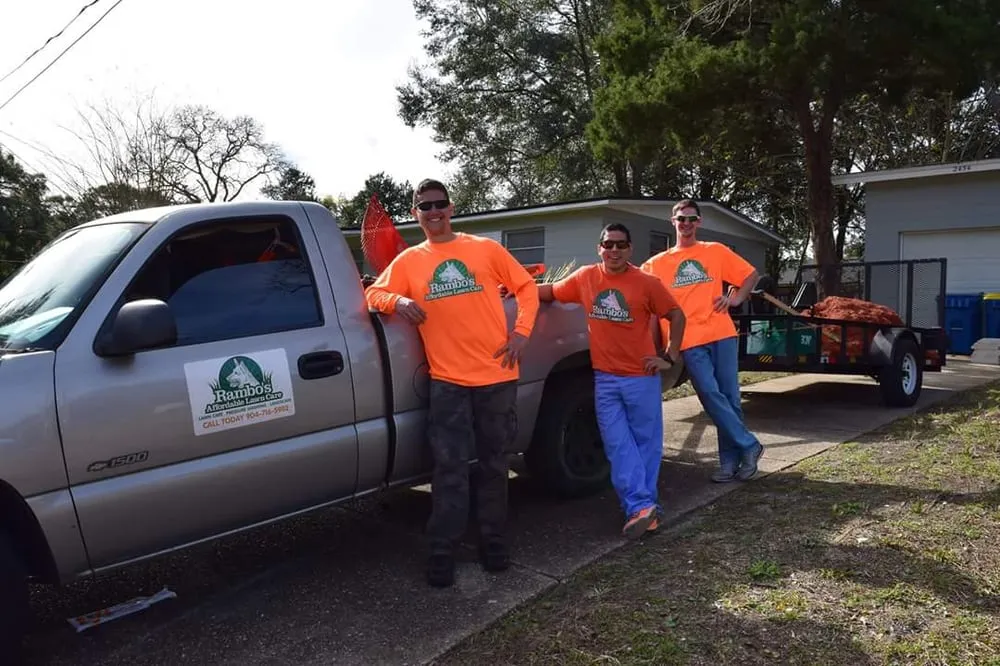 Professional lawn mowing service for beautiful yards in Jacksonville, FL by Rambo's Affordable Lawn & Landscaping