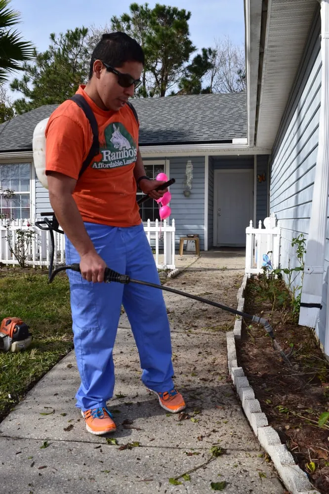 Affordable residential landscaping for beautiful yards in Jacksonville, FL by Rambo's Affordable Lawn & Landscaping