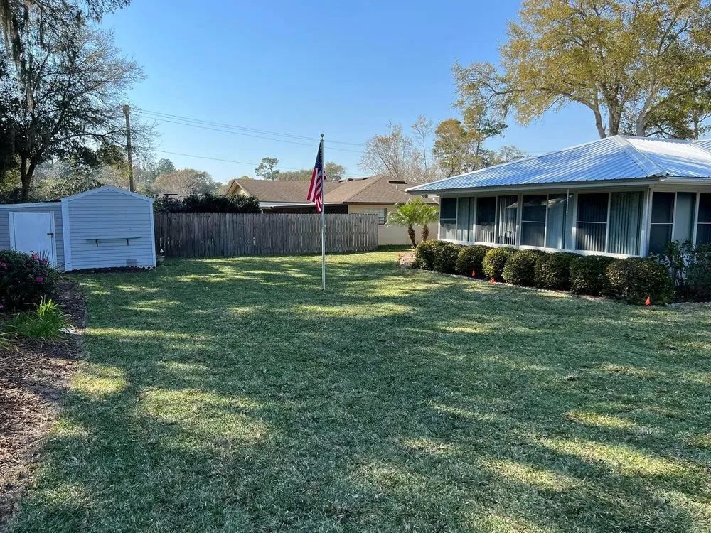 Custom yard maintenance with custom design across Jacksonville, FL - Rambo's Sod & Mulch