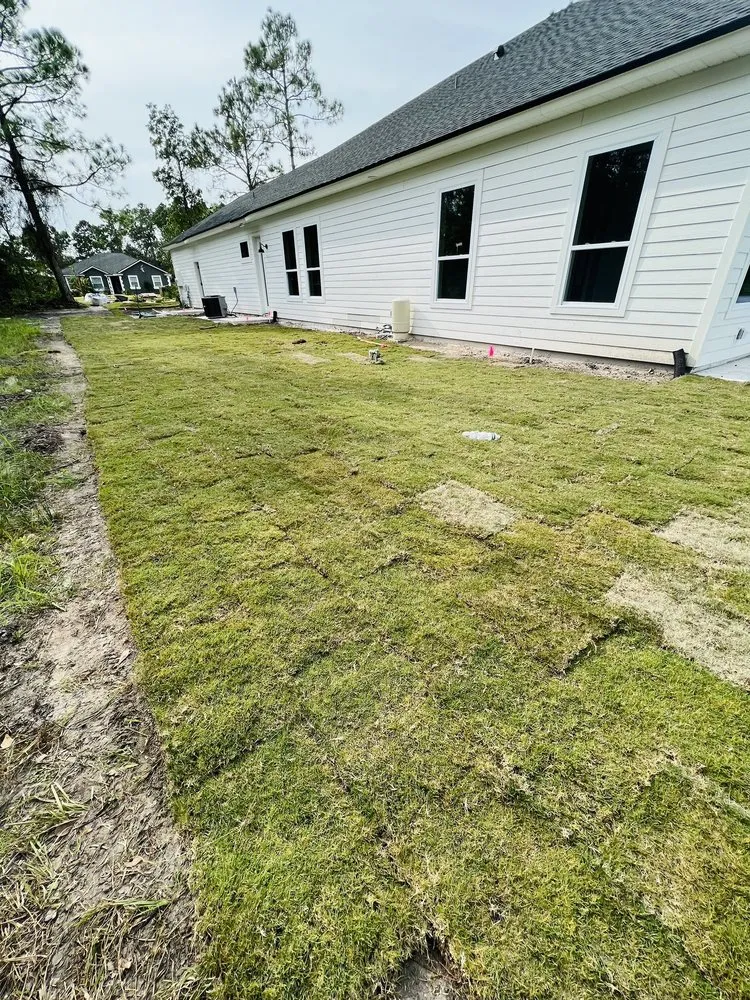 Expert lawn mowing service with custom design across Jacksonville, FL - Rambo's Sod & Mulch