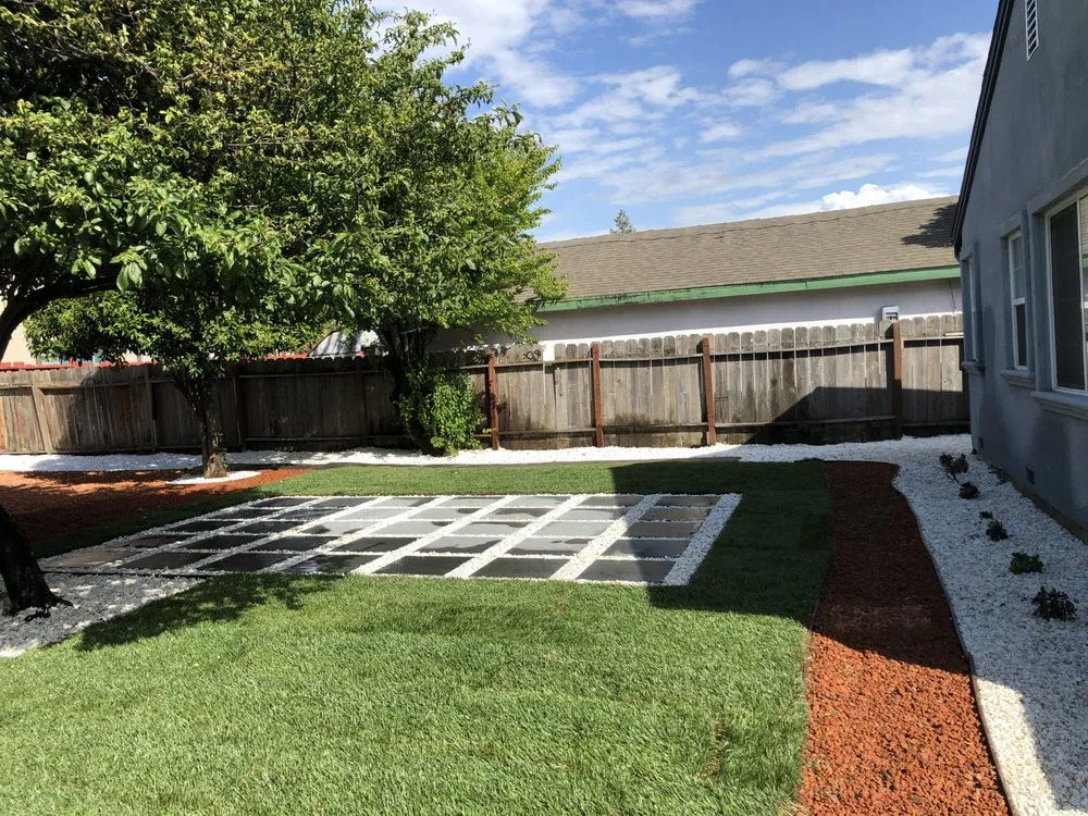 Custom residential landscaping in Newark, CA by Ramirez Corporation Gardening Service