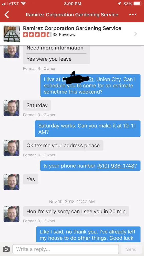 Professional yard cleanup service in Newark, CA - Ramirez Corporation Gardening Service