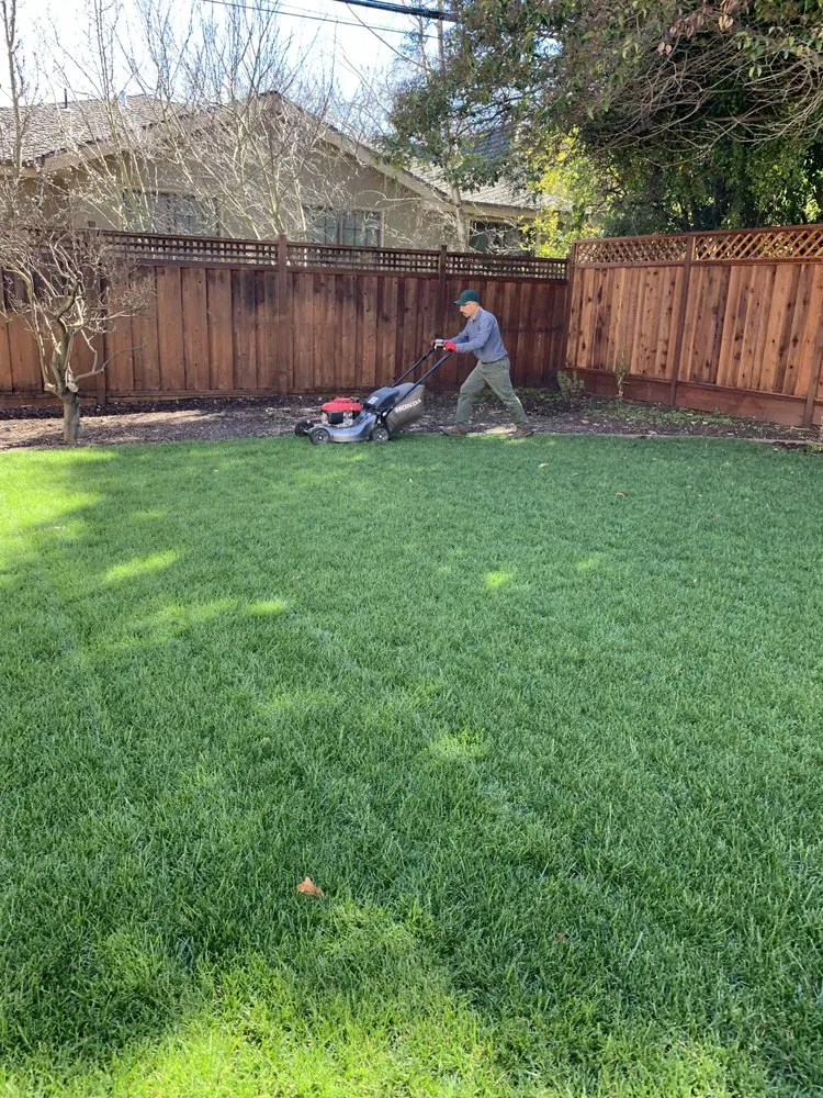 Professional lawn mowing service for outdoor upgrades in San Mateo, CA by Ramirez Garden Service & Landscape