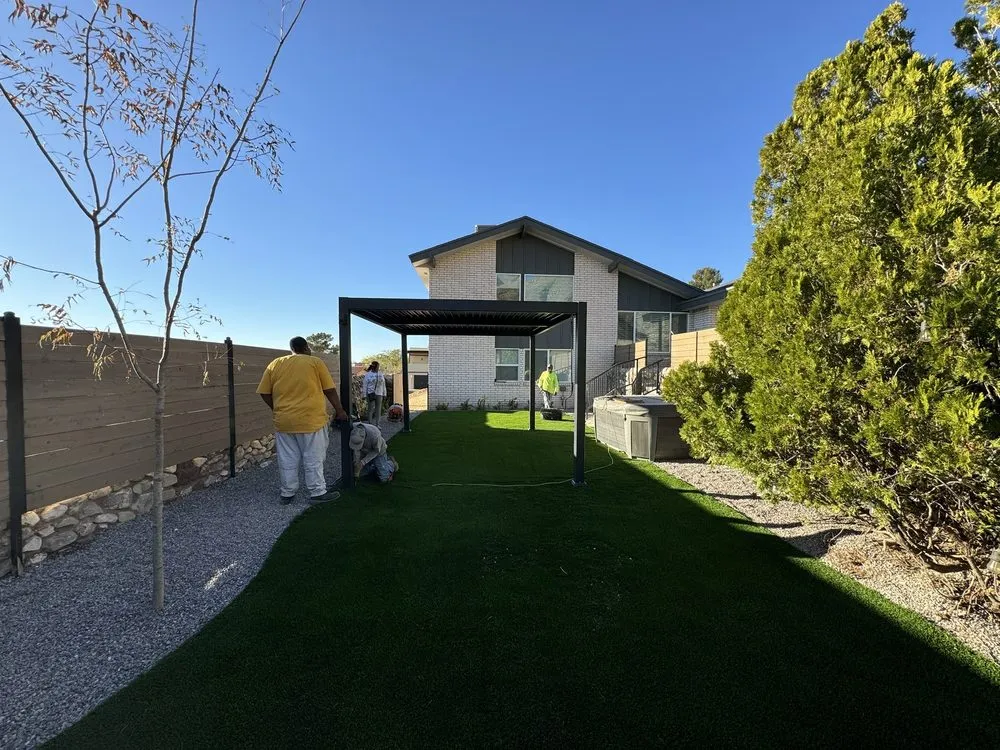 Professional landscape installation with custom design across El Paso, TX - Ramirez Landscape & Maintenance