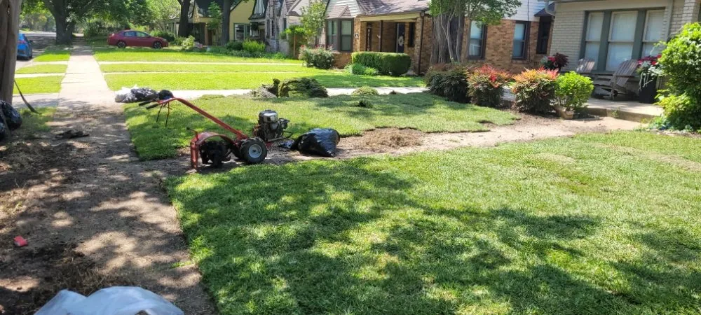 Custom landscape installation in Mesquite, TX - Ramirez Landscape