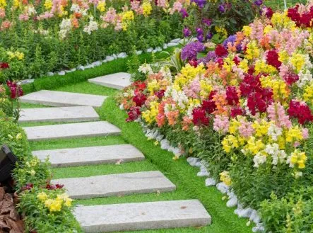 Trusted lawn mowing service with custom design in Saint Paul, MN by Ramirez landscape