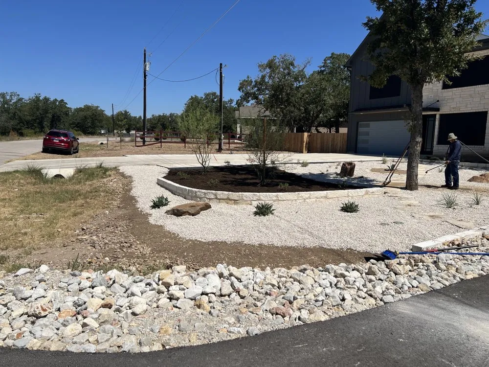 Local lawn mowing service with custom design across Buda, TX - Ramirez Landscaping & More