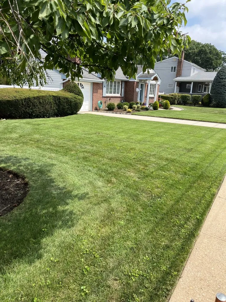 Custom lawn care service with custom design in Uniondale, NY by Ramirez lawn services