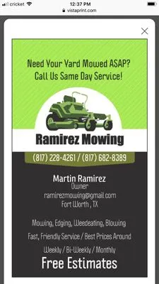 Ramirez Mowing Logo