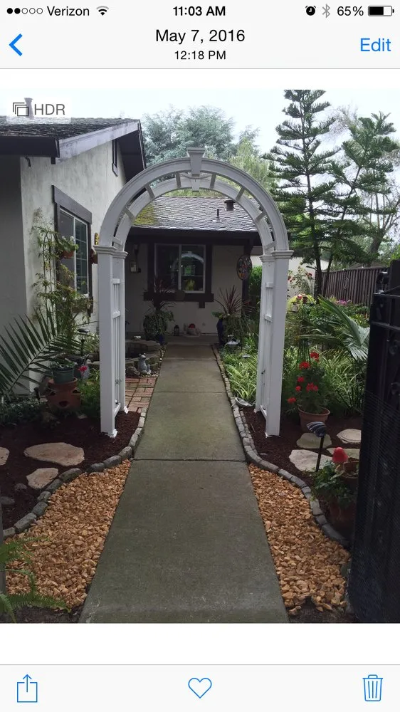 Local garden landscaping for outdoor upgrades in Hayward, CA by Ramon Villanueva's Gardening and Maintenance Lawn Aeration