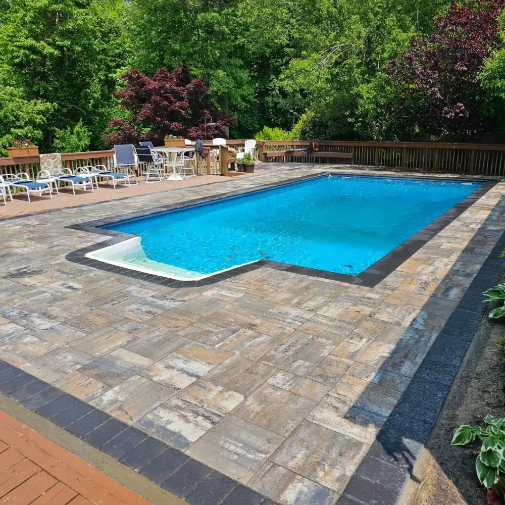 Professional residential landscaping in Huntington Station, NY by Ramovic Landscaping and Masonry