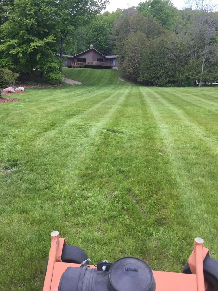 Custom landscape installation in Fife Lake, MI - Rams Property Maintenance