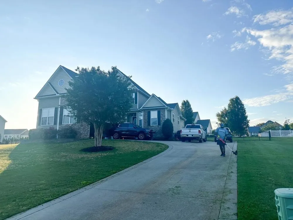 Top-rated outdoor landscaping for homes in Greenville, SC by Ramsey Lawn Care Services