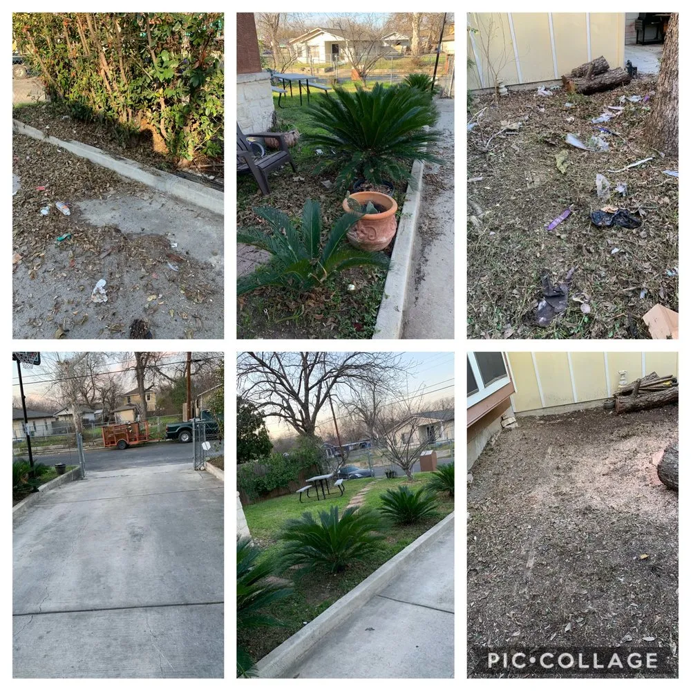 Custom outdoor landscaping in San Antonio, TX by Ramz Star Tree Service And Lawn Care