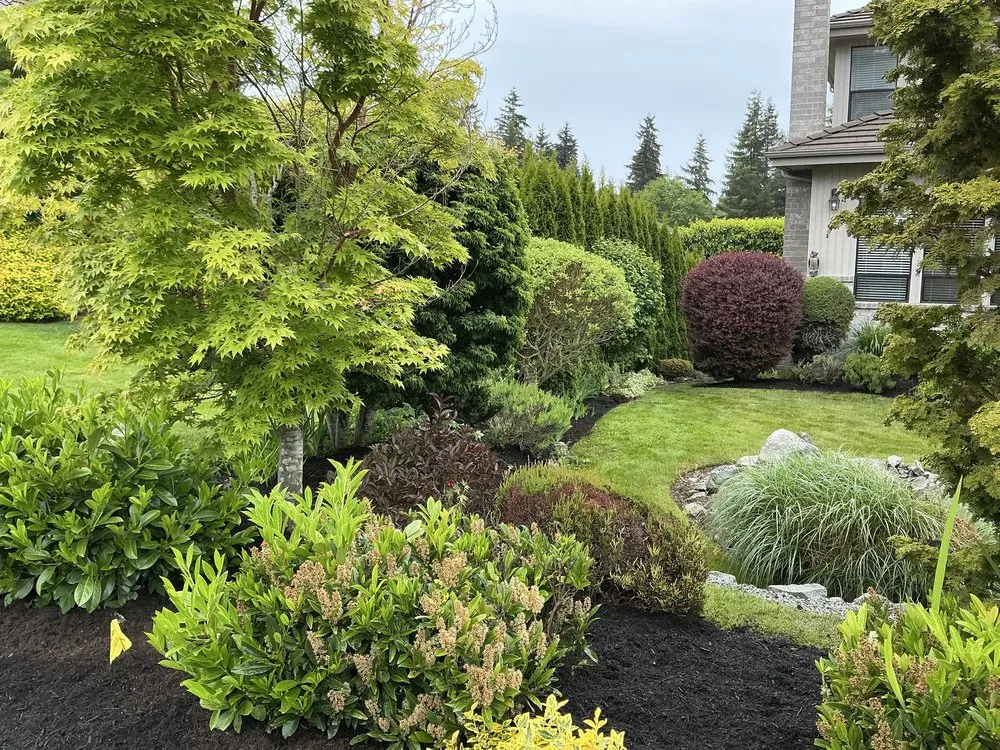 Custom outdoor landscaping for homes in Belfair, WA by Rancho Spring
