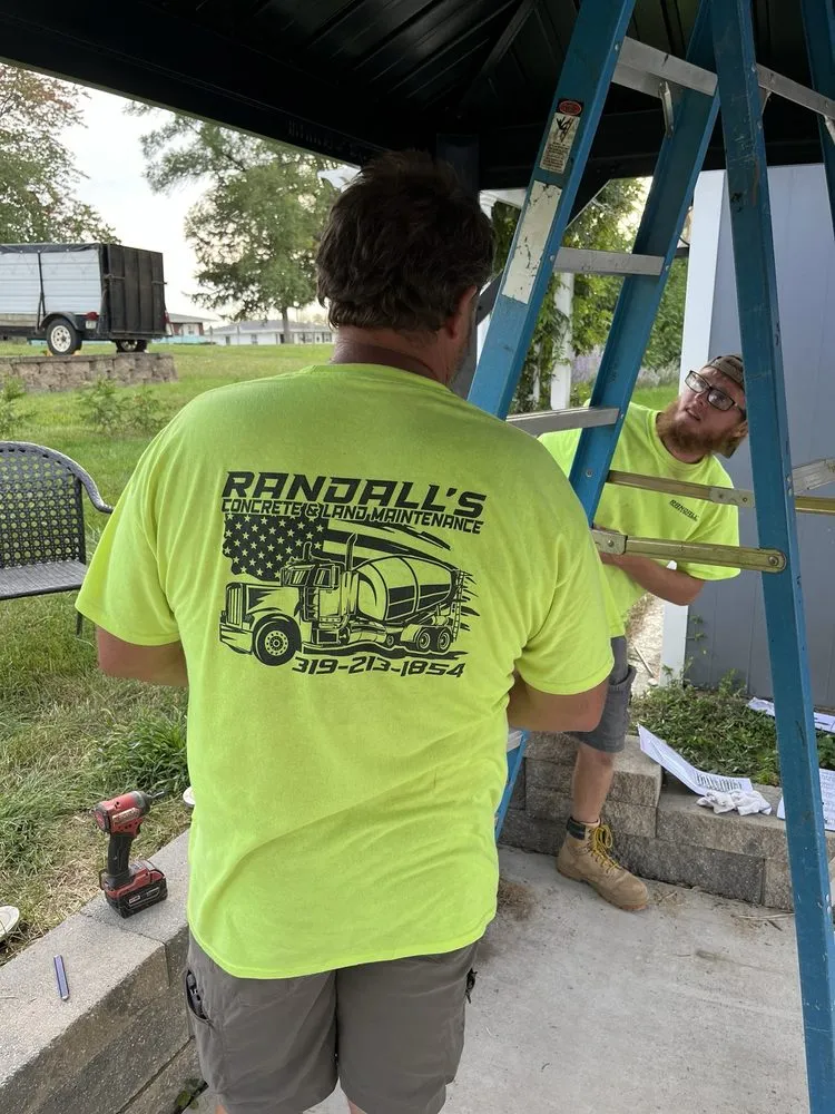 Local landscape installation in Urbana, IA by Randall's Concrete & Land Maintenance