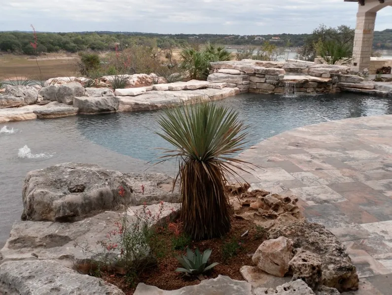 Custom garden landscaping in Austin, TX by Randolph Landscapes