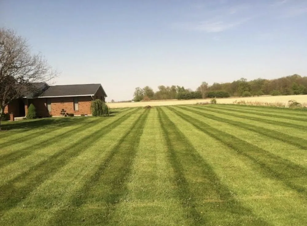 Custom garden landscaping for homes in Lakeview, OH by Randy Conner Mowing Services