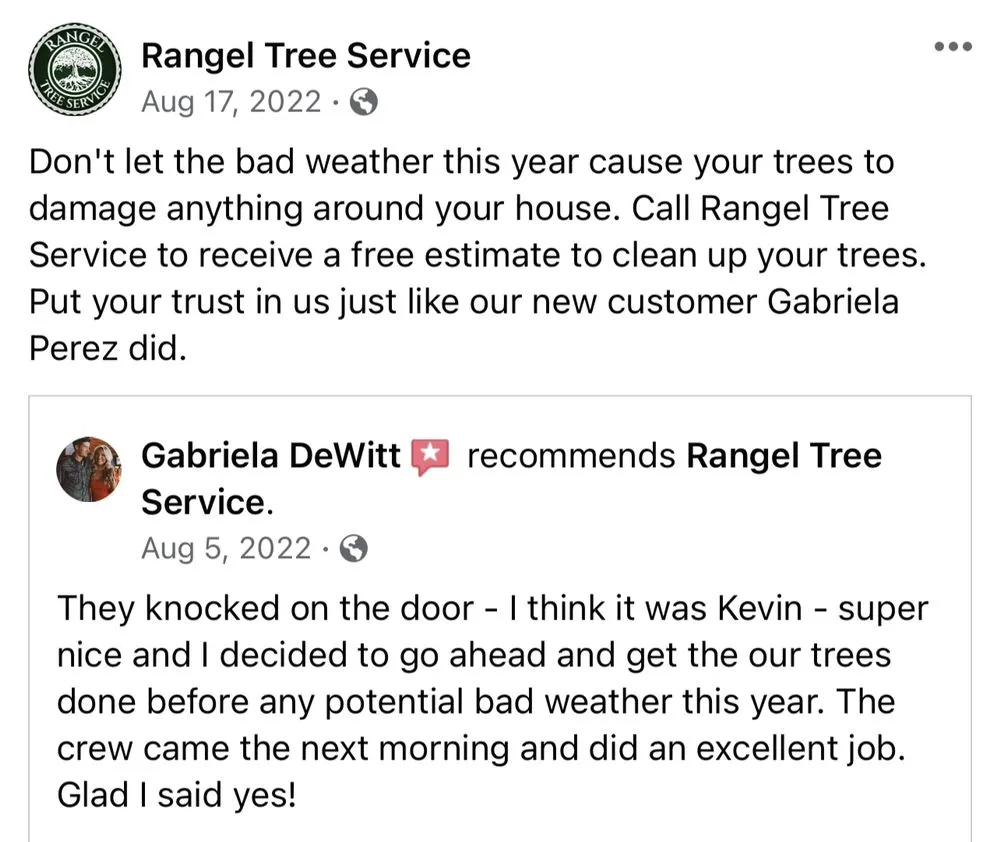 Local yard maintenance in Brookshire, TX - Rangel Tree Service