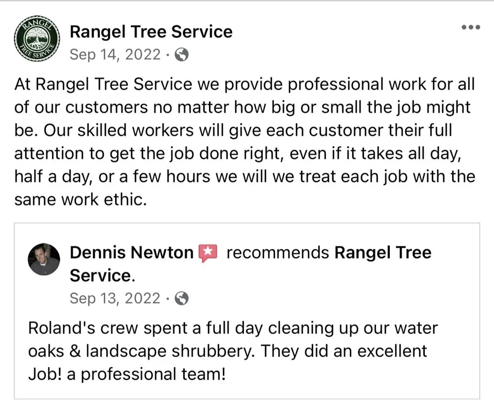 Custom lawn care service experts serving Brookshire, TX - Rangel Tree Service