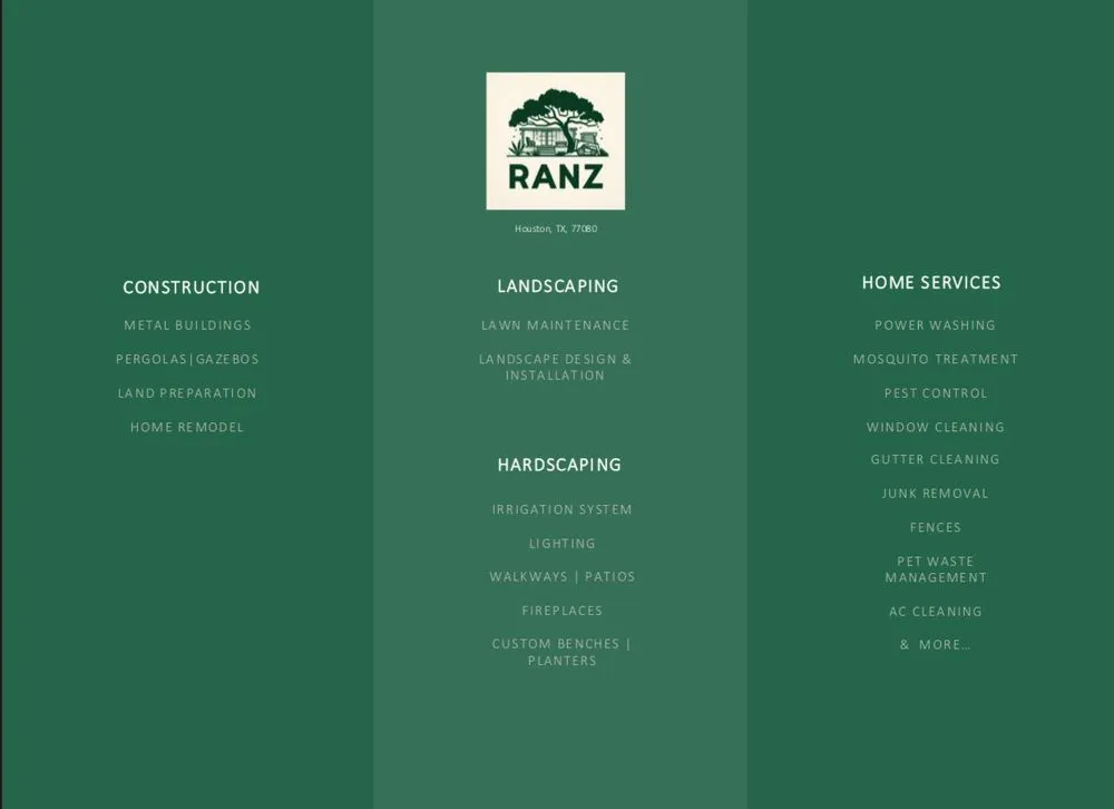 Top-rated landscape installation in Houston, TX by Ranz