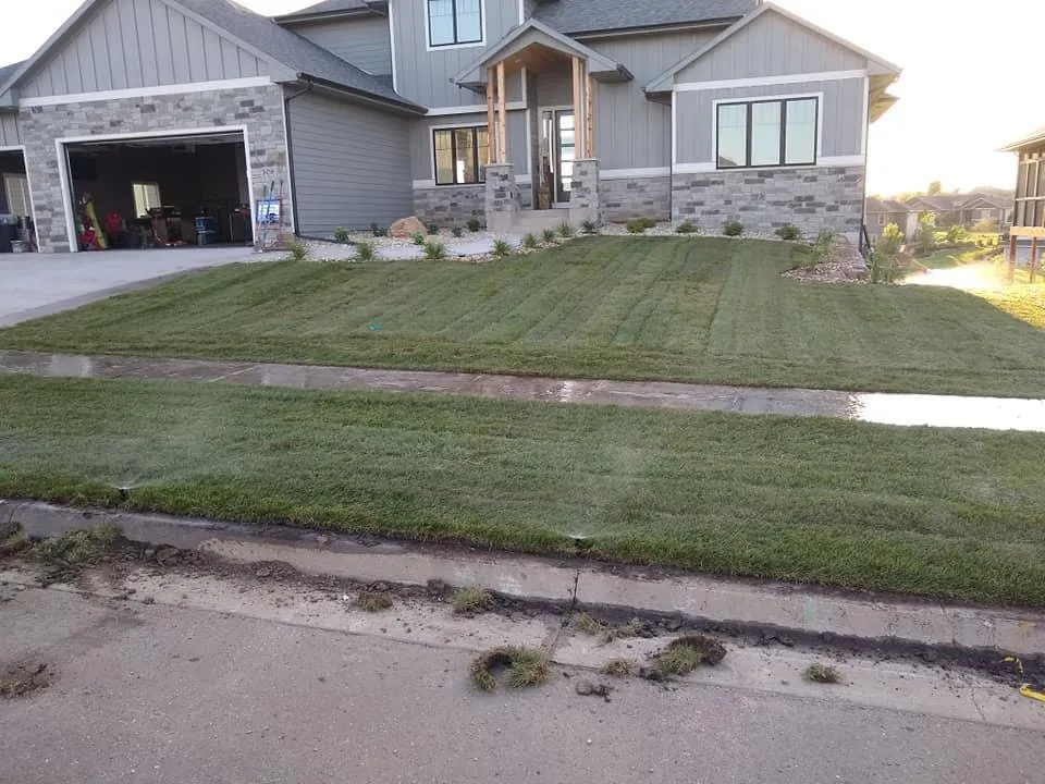 Custom residential landscaping for year-round maintenance in Wakonda, SD by Rapid Creek Sod