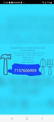 RapidRiver Construction And Landscaping Logo