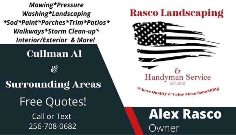 Top-rated landscape installation with custom design in Vinemont, AL by Rasco landscaping and handyman service