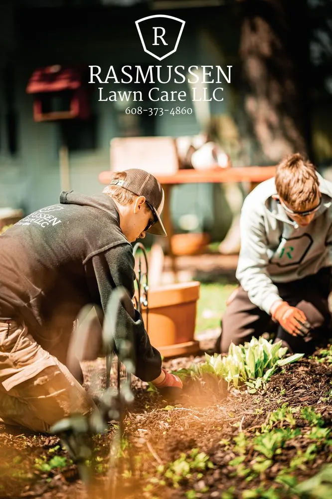 Affordable garden landscaping in Janesville, WI by Rasmussen Lawn Care