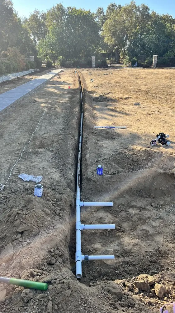 Custom outdoor landscaping with custom design across Stockton, CA - Rauls Irrigation