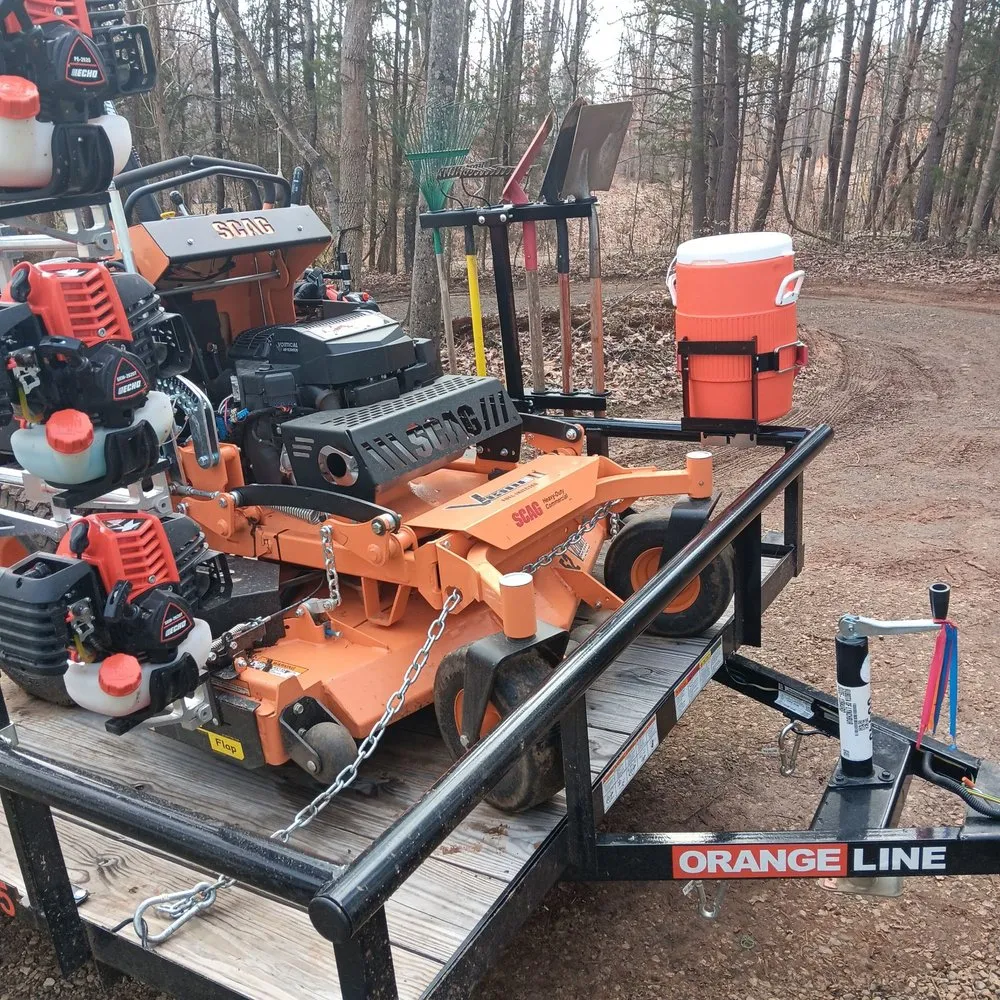 Affordable landscape design for homes in Arrington, VA by RavenWolf Farm