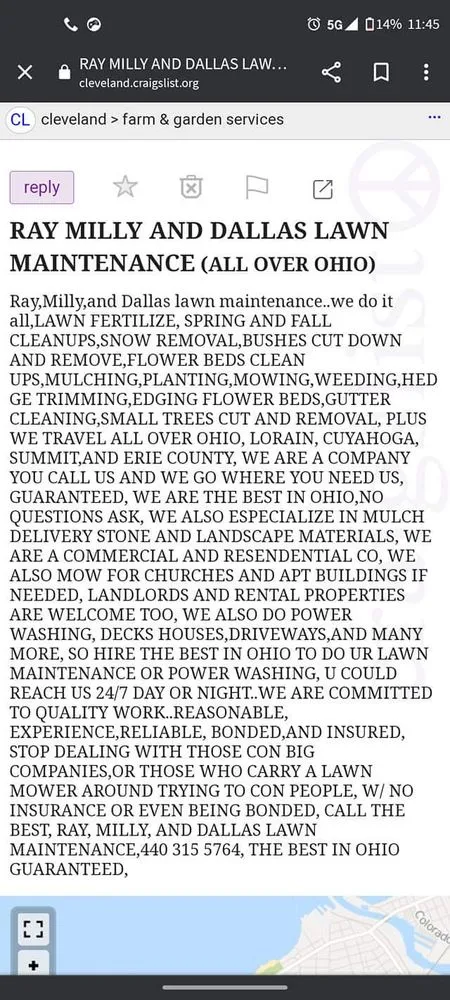 Reliable landscape installation in Lorain, OH - Ray Milly and Dallas Lawn Maintenance