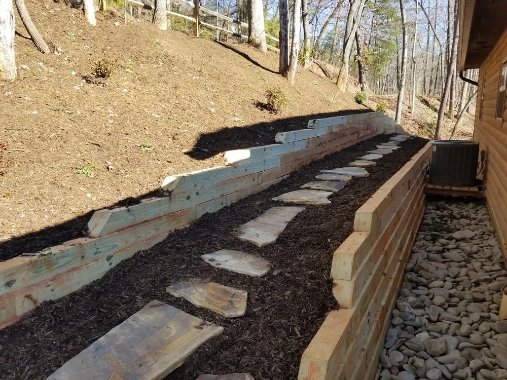 Expert outdoor landscaping with custom design across Hendersonville, NC - Raymond's Garden Center