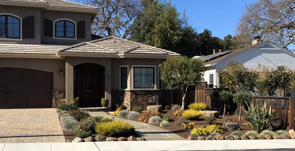 Custom landscape installation with custom design across Redwood City, CA - Ray’s Gardening Service