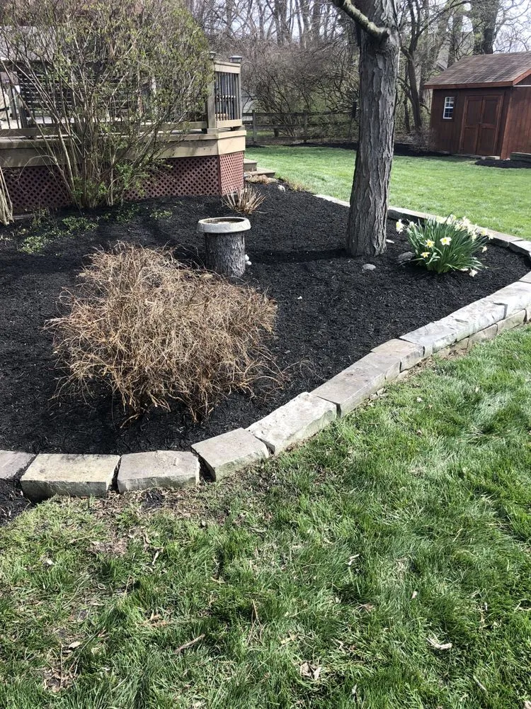 Professional yard cleanup service for residential properties in Cincinnati, OH by Rays of Sunshine Landscape & Design