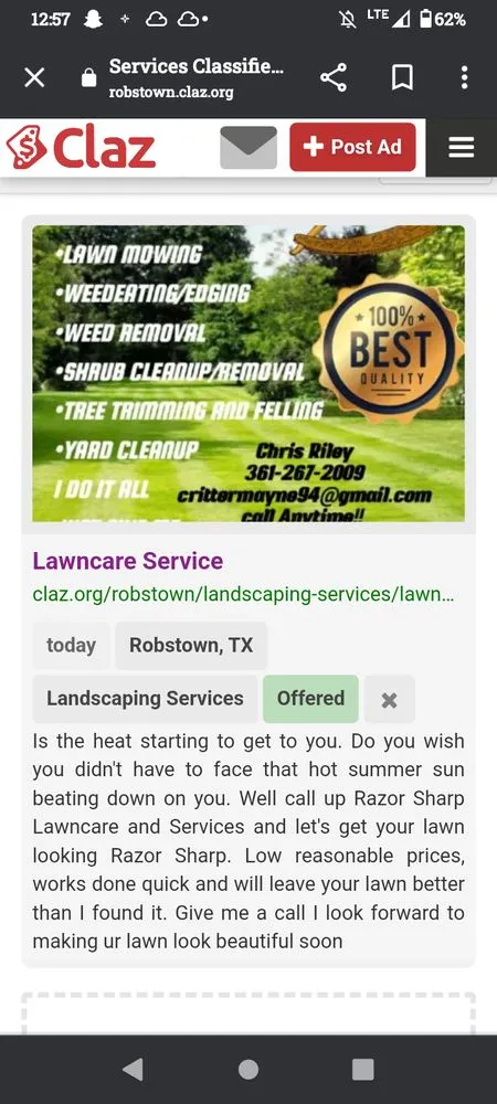 Expert landscape installation in Robstown, TX by Razor Sharp Lawncare and Services