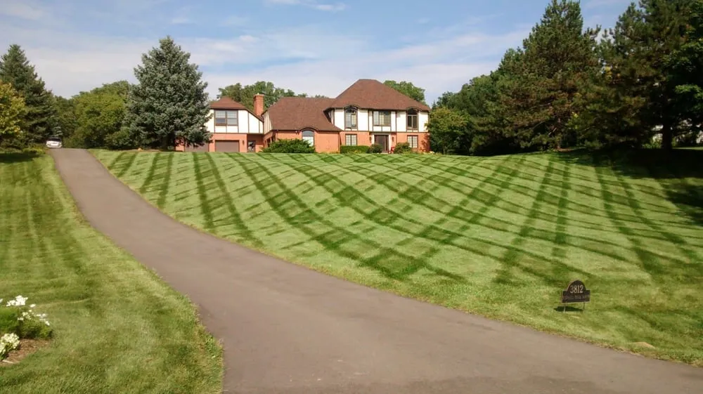 Custom landscape installation in Pinckney, MI by Razor Sharp Property Maintenance