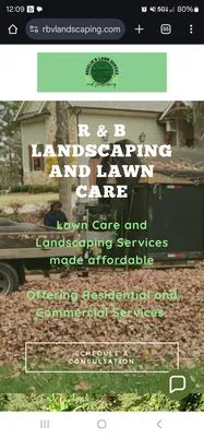 R&B Landscaping and Lawn care Logo