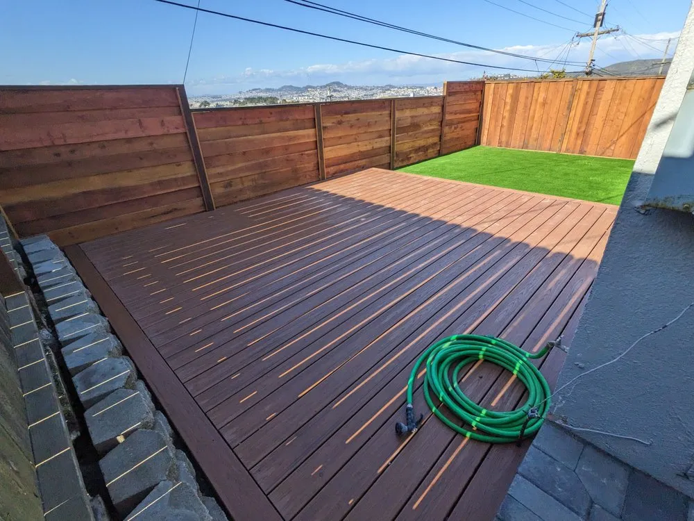 Local outdoor landscaping with custom design across Redwood City, CA - RB landscaping