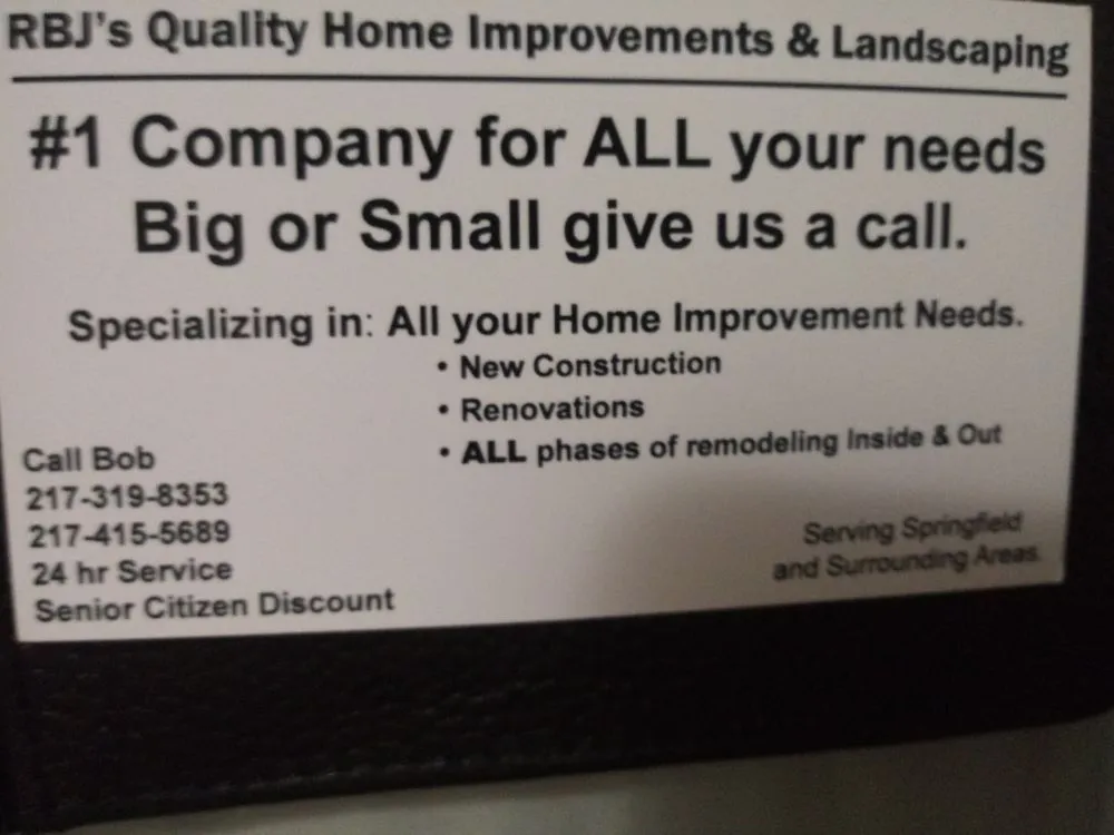 Affordable yard maintenance for year-round maintenance across Grandview, IL - RBJ's Quality Home Improvements and Landscaping