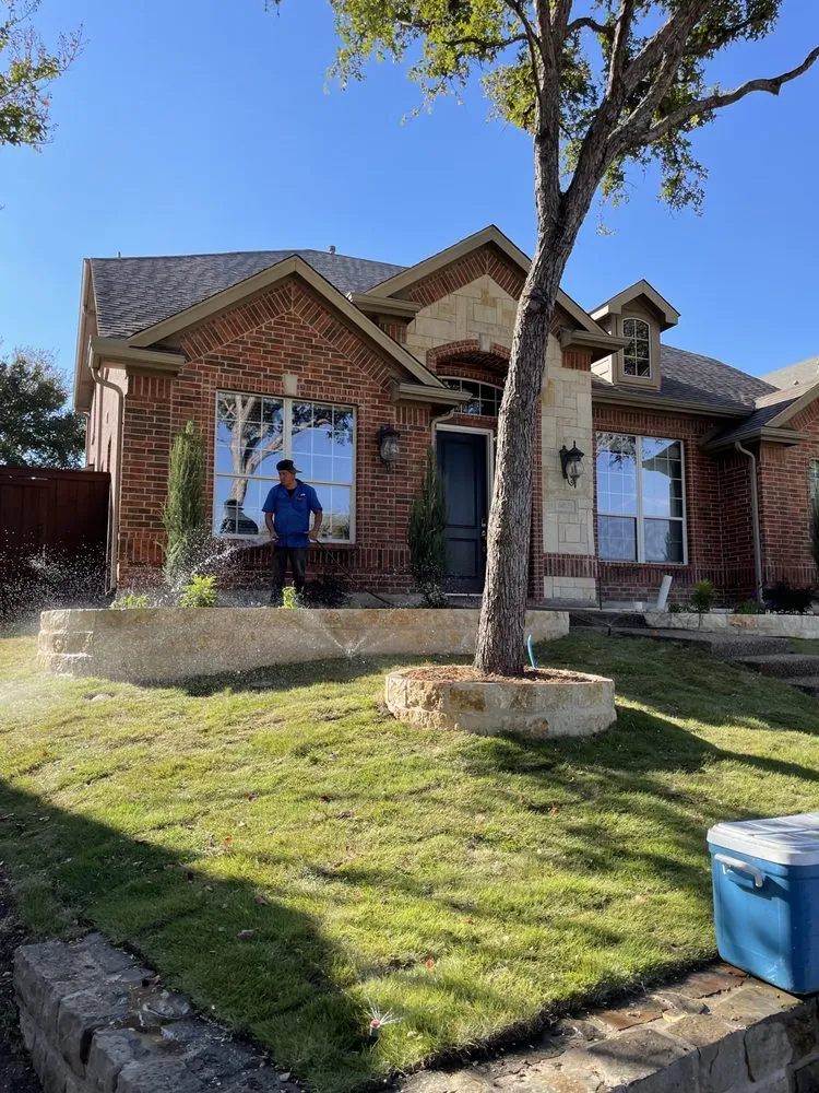 Affordable lawn care service for homes in Plano, TX by RC Custom Landscape & Stone Work