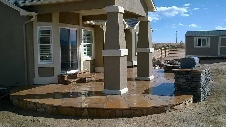 Local landscape installation in Peyton, CO by RC Custom Landscape and Stonework