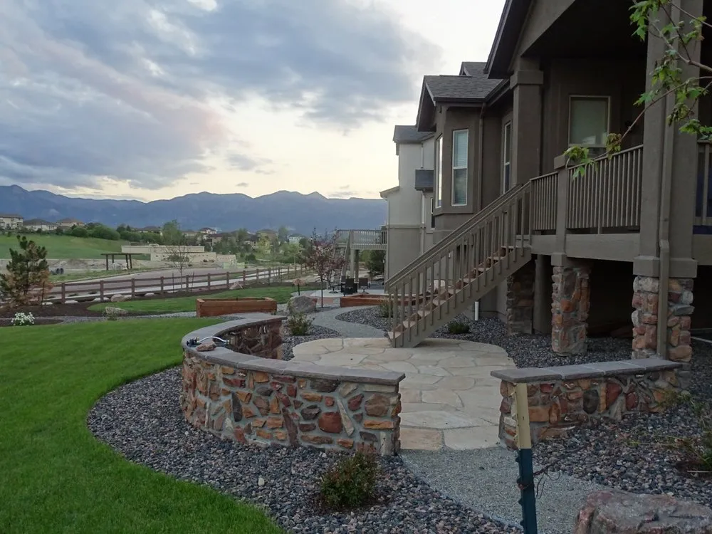 Professional outdoor landscaping in Peyton, CO - RC Custom Landscape and Stonework