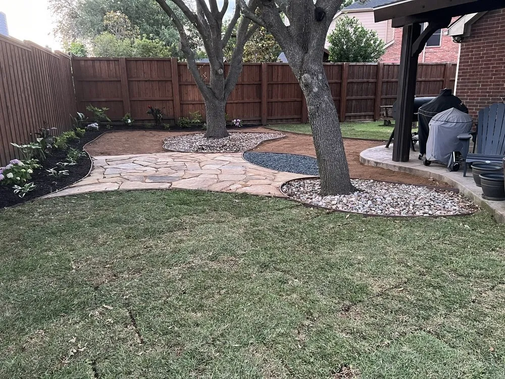 Local landscape design with custom design in Allen, TX by RC Landscape
