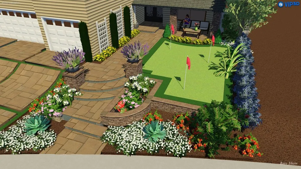 Custom yard cleanup service for year-round maintenance in San Clemente, CA by RC Landscape Construction & Design