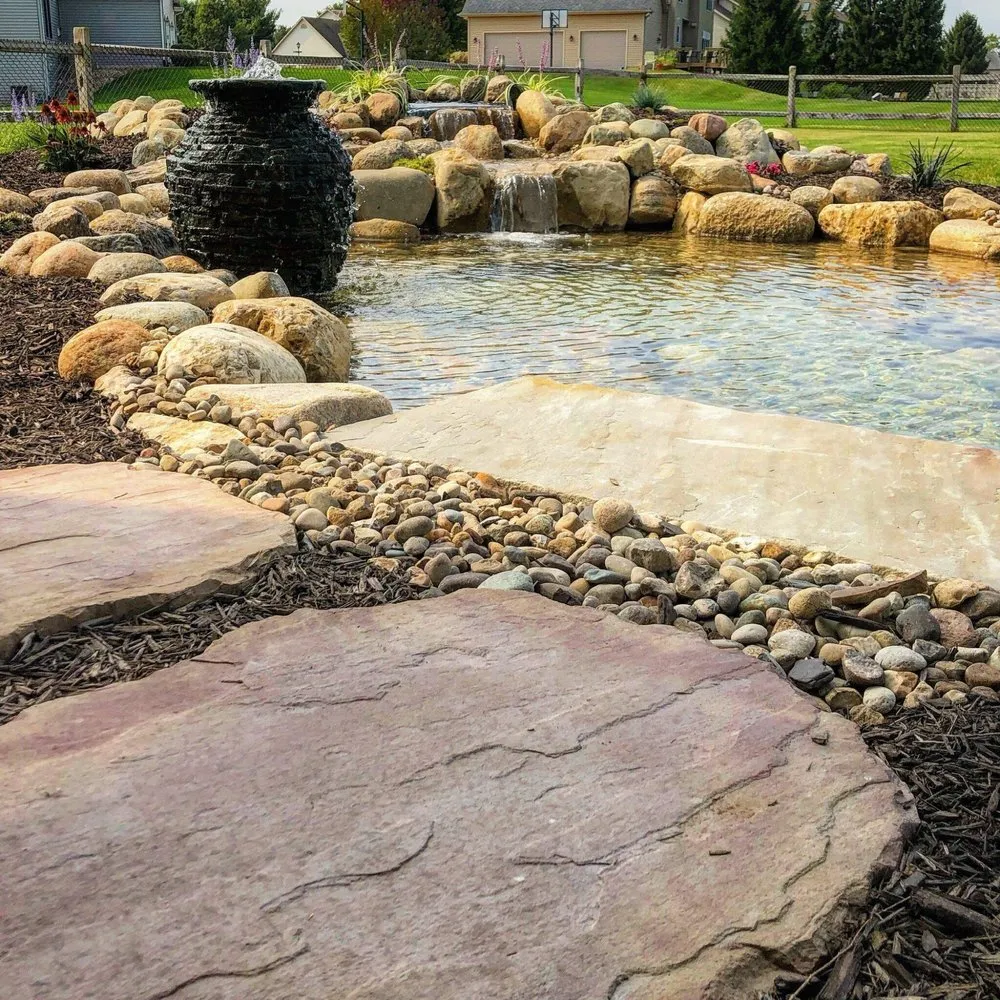 Custom landscaping services for residential properties in Granger, IN by RC Outdoor