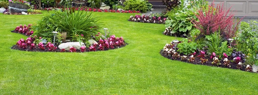 Local lawn mowing service with custom design in Racine, WI by RC Property Works