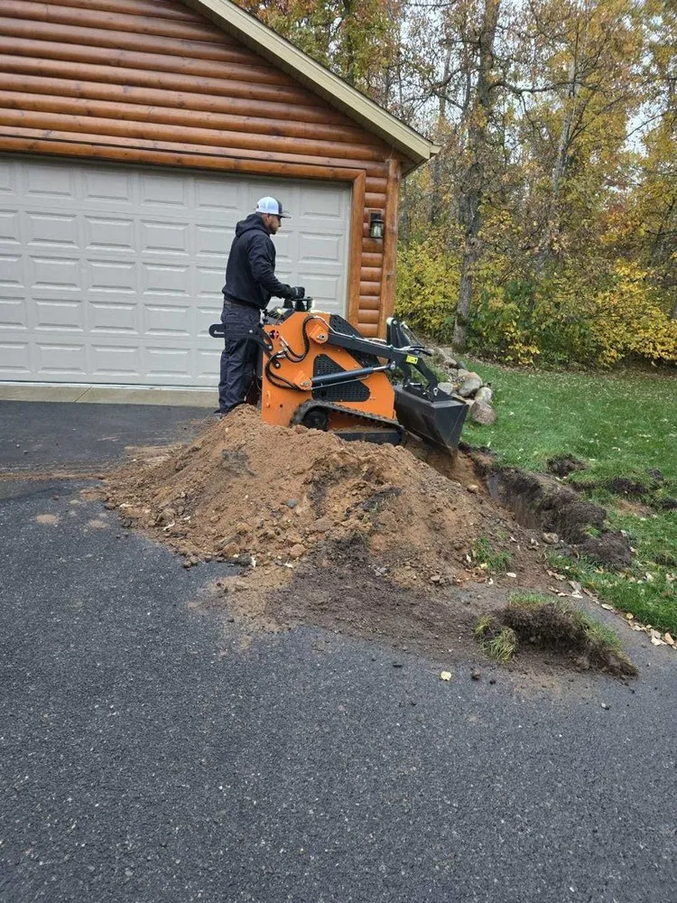 Professional garden landscaping for homes in Pequot Lakes, MN by RD Services Lakes Country